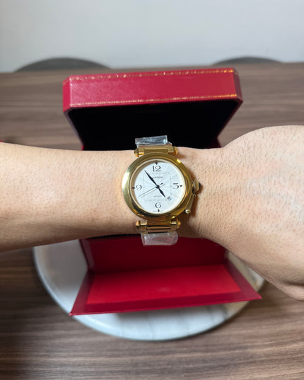 CARTIER PASHA PLATEADO DORADO