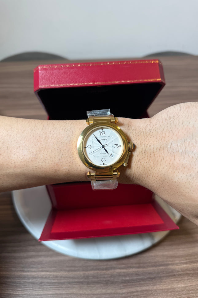 CARTIER PASHA PLATEADO DORADO