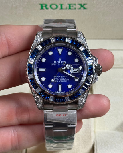 ROLEX SUBMARINER DIAMOND AZUL