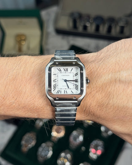 CARTIER SANTOS FONDO BLANCO 36 MM