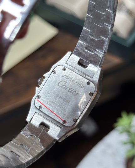 CARTIER SANTOS PLATEADO MINI DAMA