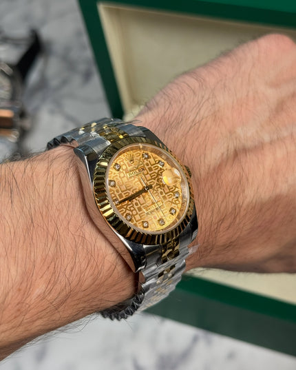 ROLEX DATEJUST  - DIAMANTES DORADO