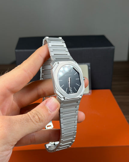 BVLGARI OCTO FINISSIMO - PLATA FONDO NEGRO