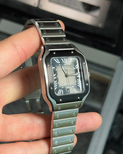 CARTIER SANTOS SUIZO - FONDO NEGRO