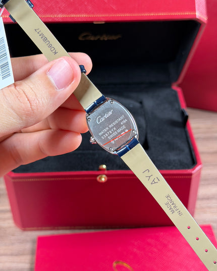 CARTIER BAIGNOIRE AZUL/PLATEADO