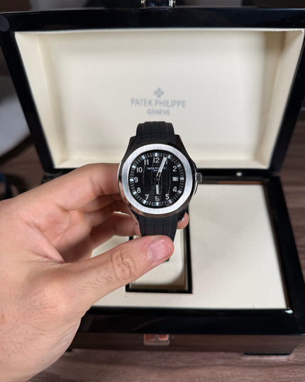 PATEK PHILIPPE AQUANAUT - NEGRO PLATEADO