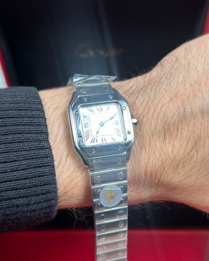 CARTIER SANTOS PLATEADO 27MM