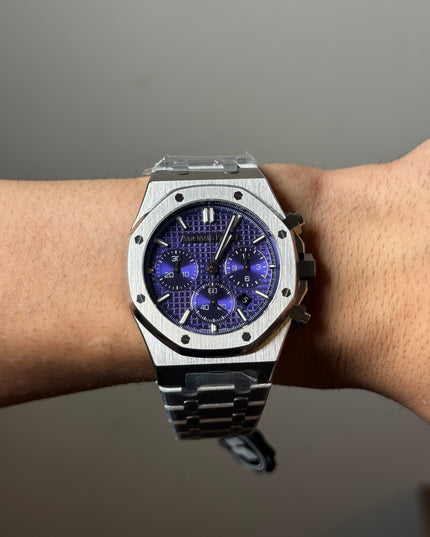 AUDEMARS PIGUET ROYAL OAK CRONÓGRAFO SUIZO - FONDO MORADO