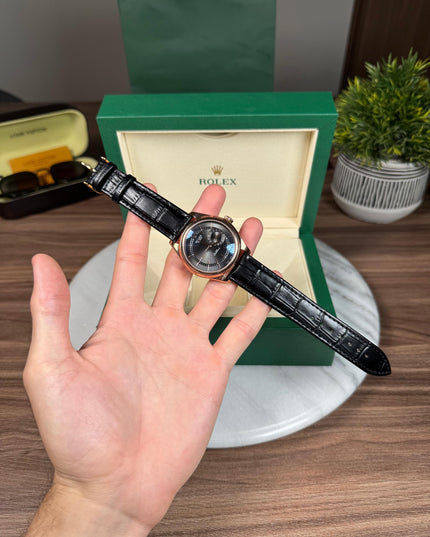 ROLEX CELLINI DATE - ROSEGOLD NEGRO