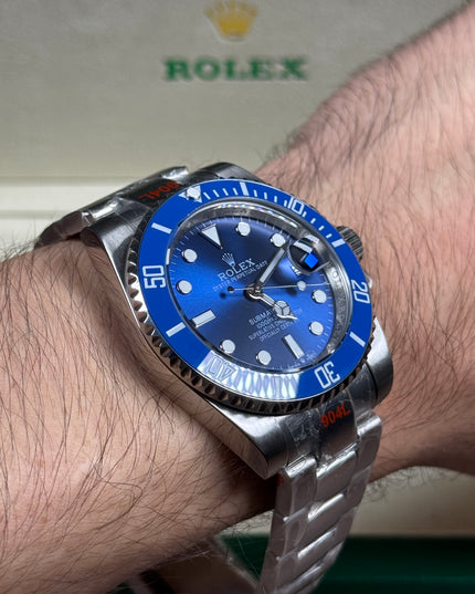 ROLEX SUBMARINER DATE FONDO AZUL