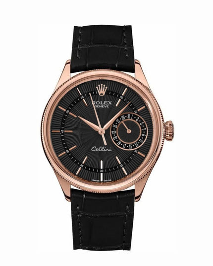 ROLEX CELLINI DATE - ROSEGOLD NEGRO