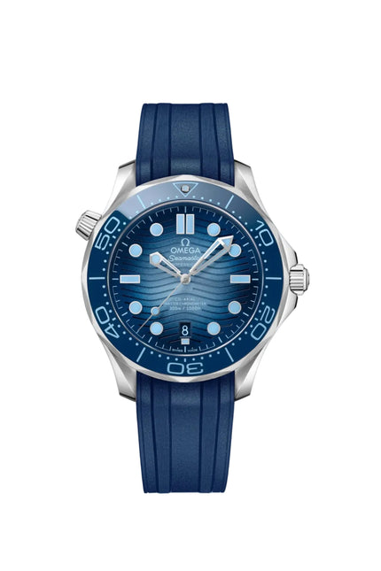 OMEGA SEAMASTER DIVER 300M SUMMER BLUE CAUCHO
