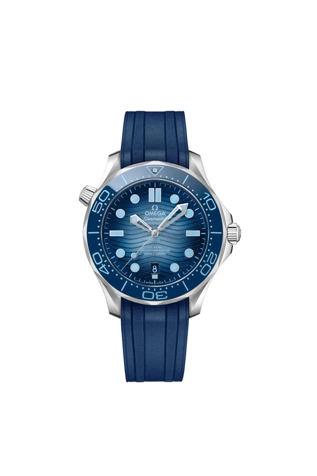 OMEGA SEAMASTER DIVER 300M SUMMER BLUE CAUCHO