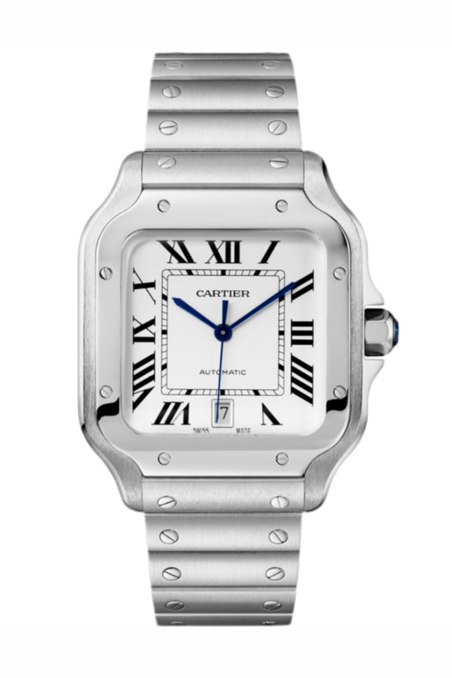 CARTIER SANTOS 40 mm FONDO BLANCO