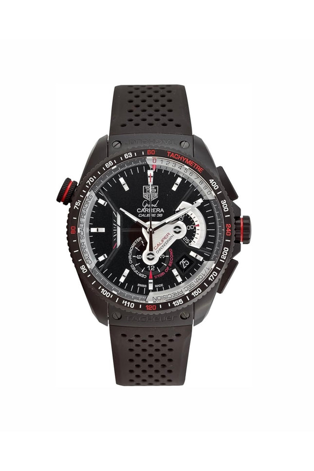 TAG HEUER CARRERA DIAL NEGRO BISEL TAQUÍMETRO