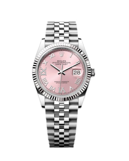 ROLEX DATEJUST DAMA 36MM ROSA SUIZO DIAMANTES