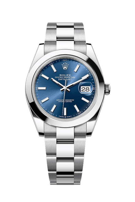ROLEX DATEJUST 41 SUIZO - FONDO AZUL