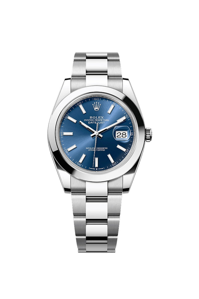 ROLEX DATEJUST 41 SUIZO - FONDO AZUL