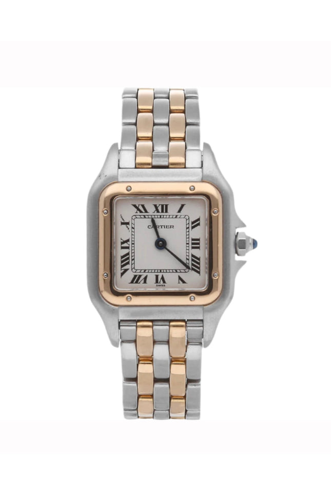 CARTIER PANTHERE PLATEADO DORADO ROSA