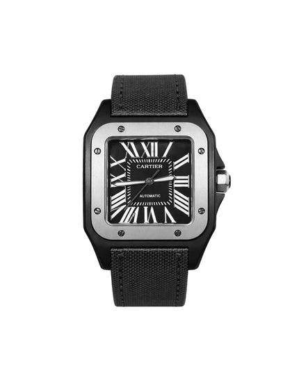 CARTIER SANTOS 100 NEGRO LONA