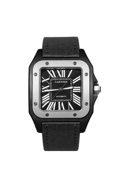 CARTIER SANTOS 100 NEGRO LONA