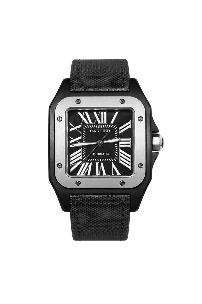 CARTIER SANTOS 100 NEGRO LONA