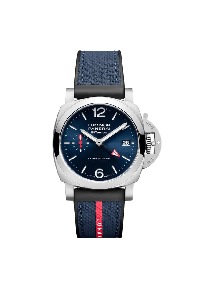 PANERAI LUMINOR QUARANTA LUNA ROSSA BITEMPO