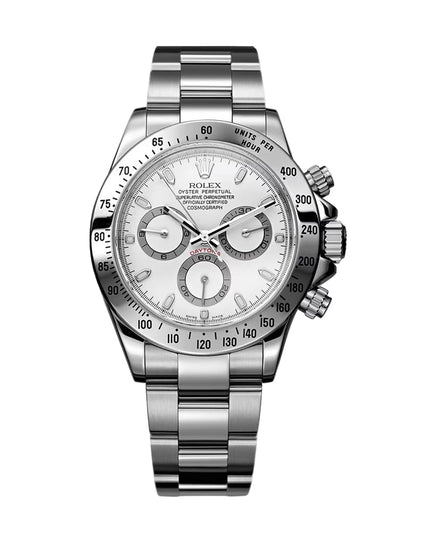 ROLEX DAYTONA PLATEADO - FONDO BLANCO