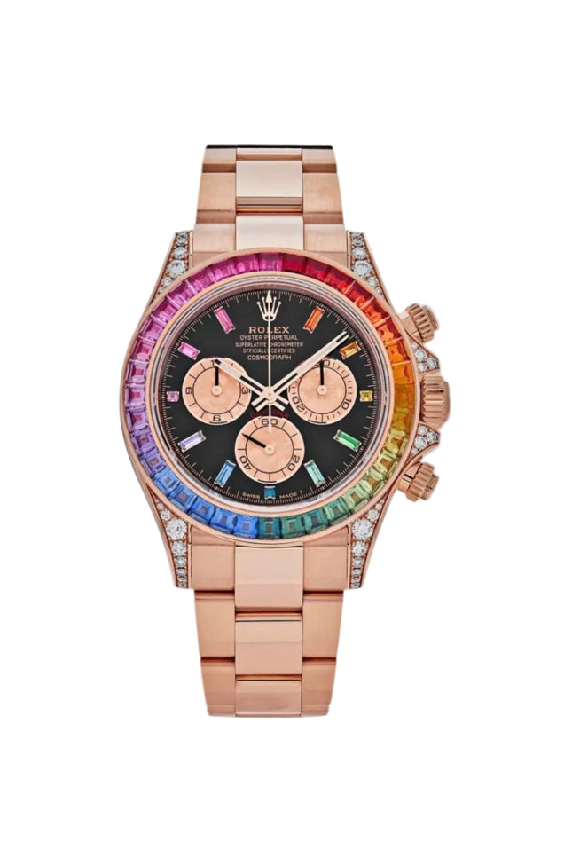 ROLEX DAYTONA RAINBOW ROSEGOLD