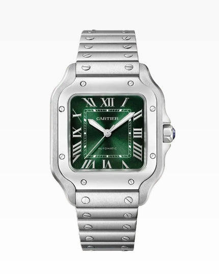 CARTIER SANTOS 36MM - FONDO VERDE