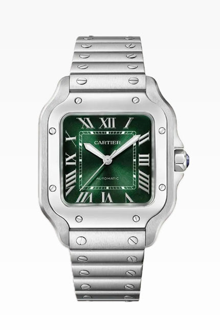 CARTIER SANTOS 36MM - FONDO VERDE