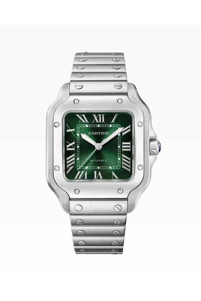 CARTIER SANTOS 36MM - FONDO VERDE