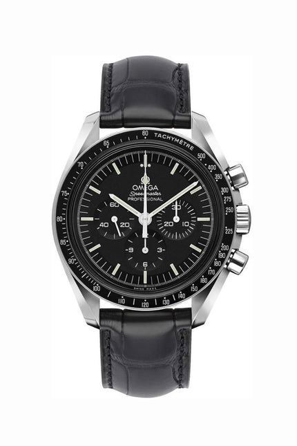 OMEGA SPEEDMASTER MOONWATCH PROFESSIONAL - ACERO CON EXTENSIBLE PIEL