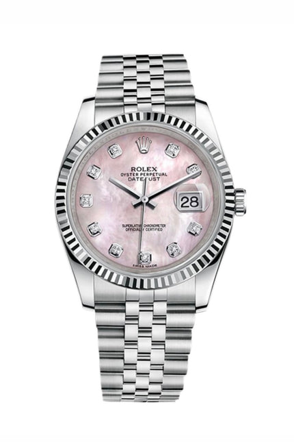 ROLEX DATEJUST  - DIAMANTES FONDO ROSA