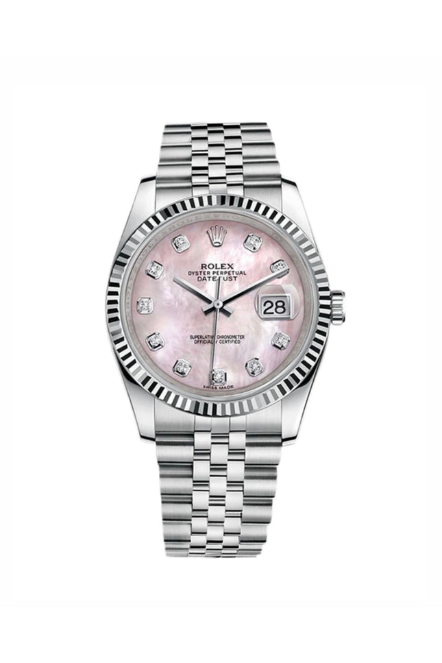 ROLEX DATEJUST  - DIAMANTES FONDO ROSA