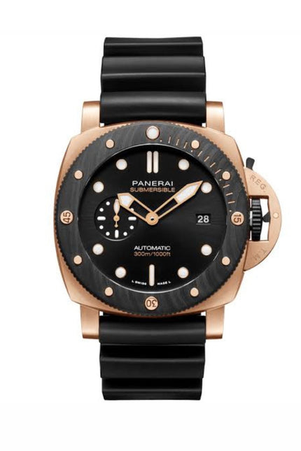 PANERAI SUBMERSIBLE - NEGRO CON ROSE GOLD