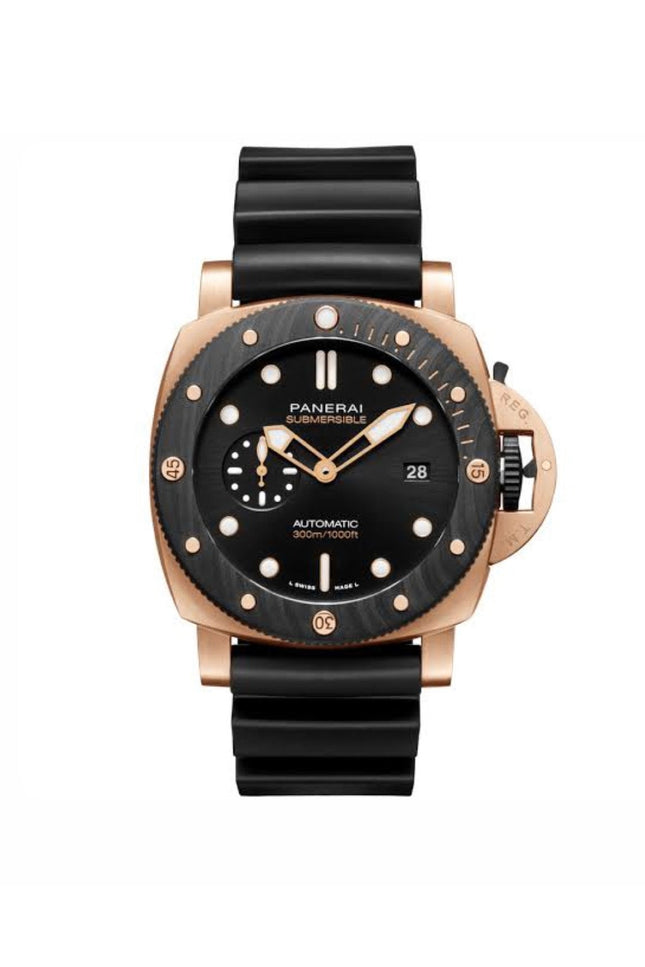 PANERAI SUBMERSIBLE - NEGRO CON ROSE GOLD