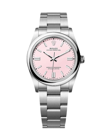 ROLEX OYSTER PERPETUAL 36MM SUIZO - FONDO ROSA