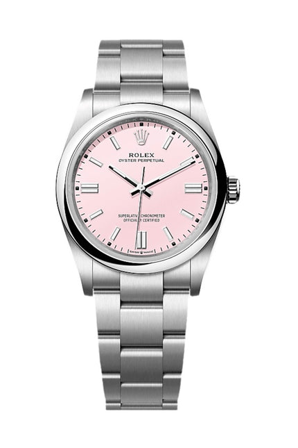 ROLEX OYSTER PERPETUAL 36MM SUIZO - FONDO ROSA
