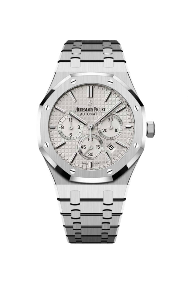 AUDEMARS PIGUET ROYAL OAK CRONÓGRAFO SUIZO - FONDO BLANCO
