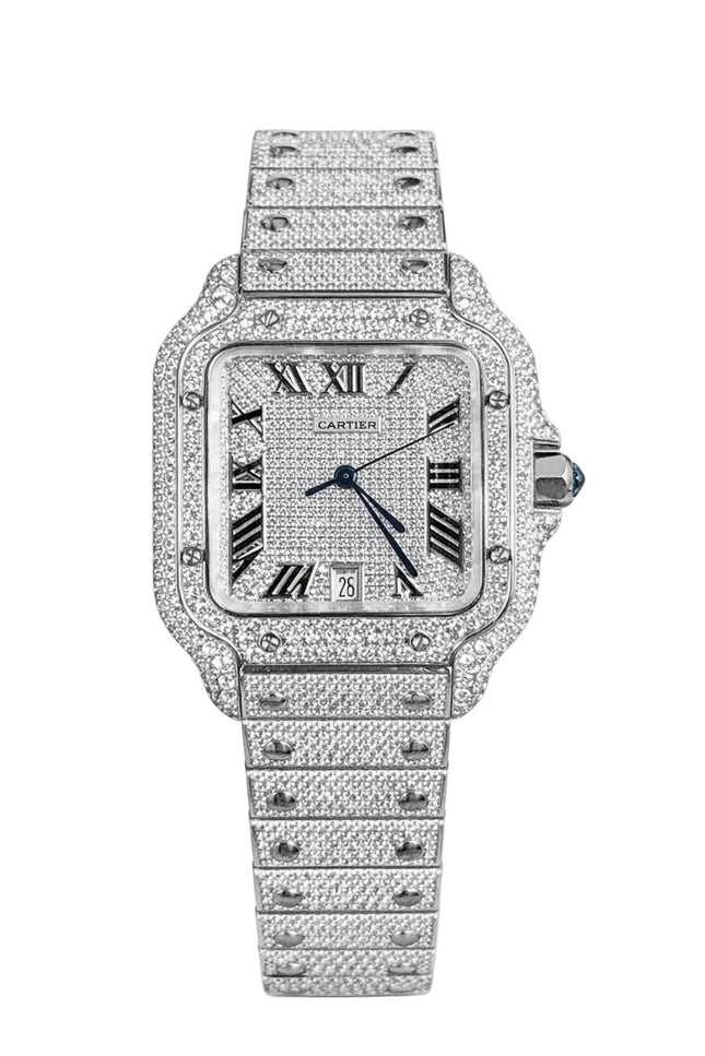 CARTIER SANTOS FULL ICE SUIZO