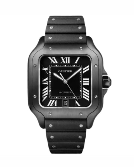 CARTIER SANTOS NEGRO ACERO