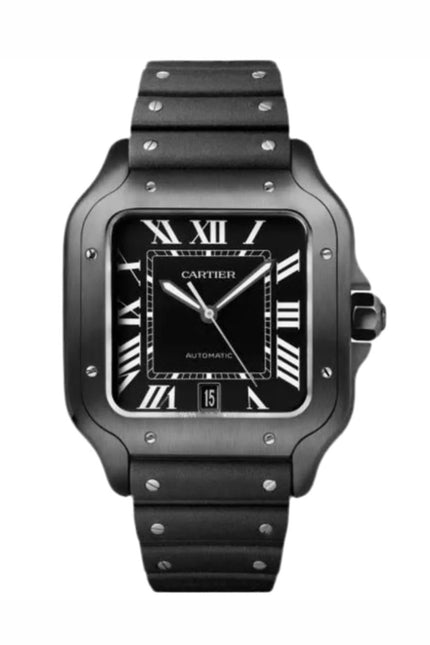 CARTIER SANTOS NEGRO ACERO