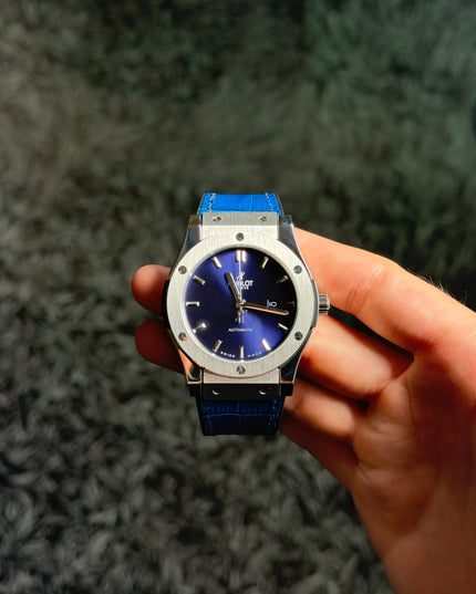 HUBLOT CLASSIC TITANIUM FUSION BLUE DIAL