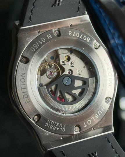 HUBLOT CLASSIC TITANIUM FUSION BLUE DIAL