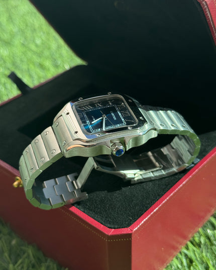 CARTIER SANTOS FONDO AZUL