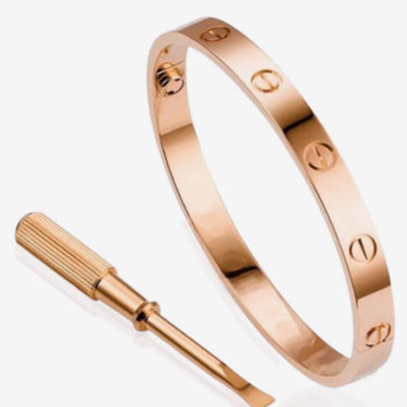 Pulsera Tipo Cartier Love Rose Gold