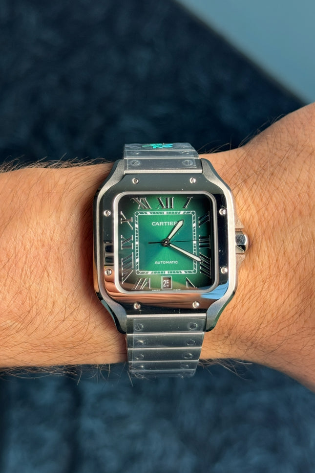 CARTIER SANTOS FONDO VERDE