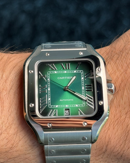 CARTIER SANTOS FONDO VERDE