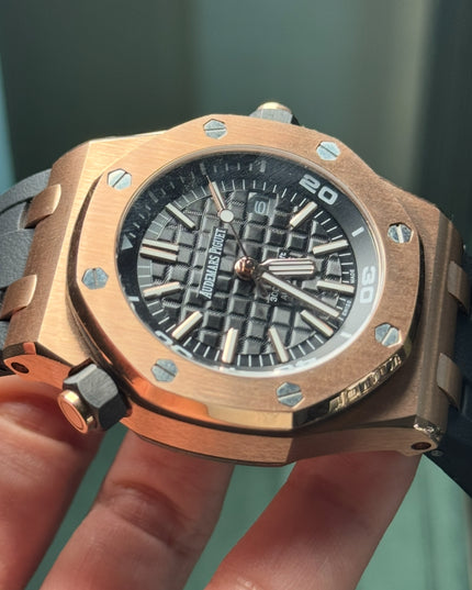 AUDEMARS PIGUET ROYAL OAK ORO ROSA NEGRO CAUCHO